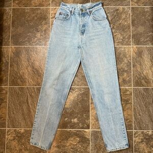 L.A. Blues Womens Sz 27 High Waist Straight Leg Acid  Washed Jeans